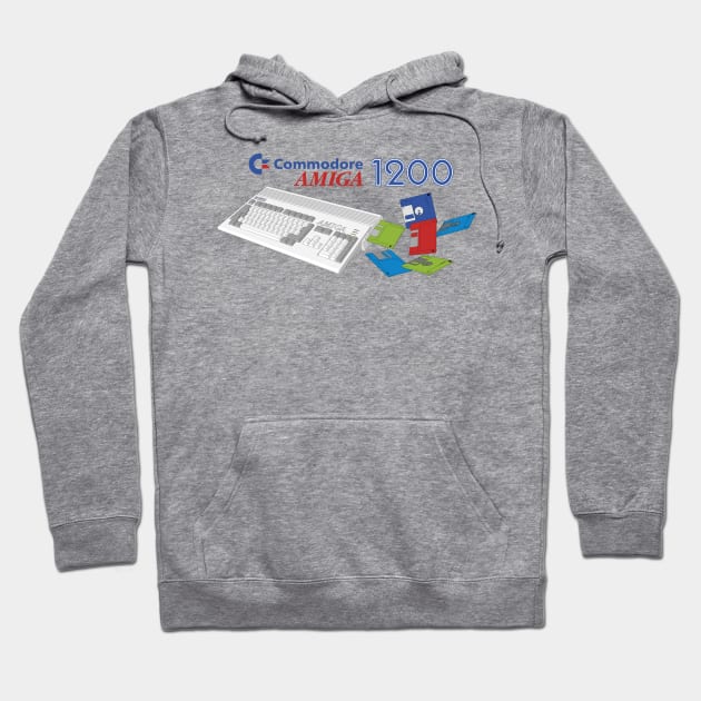 Commodore Amiga 1200 Hoodie by Crap Bits